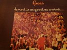 THE FACES LP A NOD IS AS GOOD AS A WINK - POSTER  US FIRST PRESS -GREEN WB LABEL
