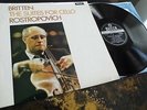 Britten: Cello Suites - Rostropovich **Decca SXL 6393 Wideband ED1 LP**