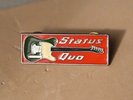 Status Quo enamel guitar tour Pin badge rock  music band 1993