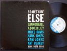 CANNONBALL ADDERLEY MILES DAVIS Somethin' Else LP BLUE NOTE 1595 EAR Art Blakey