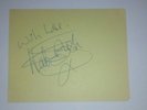 Terrific  Kate Bush hand signed autograph page