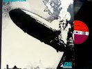 Led Zeppelin 1 I 1st UK SUPERHYPE credit  and turquise text EX