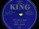 BUBBER JOHNSON (Confidential / Let's Take A Walk) R&B/SOUL 78  RPM  RECORD