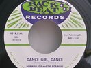 Norman Fox and the Rob Roys Back Beat 508 DANCE GIRL DANCE(DOO WOP 45)PLAYS VG++