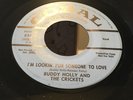 BUDDY HOLLY and the Crickets BLUE PROMO CORAL 45 RPM Vintage
