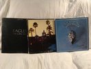 THE EAGLES - 3 albums - Hotel California-The Long Run-Greatest Hits - vinyl lp