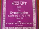 Mozart The Symphonies Vol 3 L’oiseau-Lyre Salzburg 1772-1773 Reel