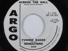 R&B Doo Wop 45 YVONNE BAKER & SENSATIONS Party Across The Hall ARGO promo HEAR