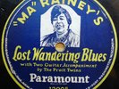MA RAINEY 78 PARAMOUNT 12098 LOST WANDERING BLUES