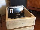 Wooden Vinyl record Music Storage Crate Box 7