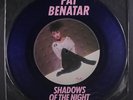 PAT BENATAR: Shadows Of The Night 12 (UK, blue vinyl w/ sl PVC haze, printed pv