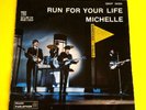 THE BEATLES (45 RPM -  ITALY) QMSP 16389 - RUN FOR YOUR LIFE (PERFECT COVER)