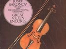 Josef Sakonov(Vinyl LP)Great Violin Encores-Decca-PFS 4265-UK-1973-Ex+/NM