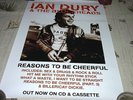 IAN DURY RARE PROMO POSTER 