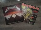 Vinyl Record Set, Metallica - Master Of Puppets And Iron Maiden - Killers, Metal
