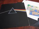 Pink Floyd - Dark Side Of The Moon HARVEST LP Solid Blue with stickers postcards