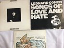 Leonard Cohen 3 x original LP's from 1960's/70's - Pre-owned donated items