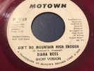Diana Ross Rare Soul 45 Red Vinyl Promo Ain’t No Mountain High Enough 1967