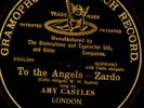 AMY CASTLES -SOPRAN- To the Angels ; G & T;  single-sided  Schellackplatte G3758