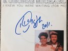 Hand Signed Aretha Franklin 7 Inch Vinyl George Michael Knew You Were Waiting