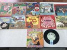 (12) Vintage Children’s 33 & 45 RPM Peter Pan & Little Golden Book & Records Lot