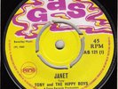 60s 70s Skinhead Reggae TONY & THE HIPPY BOYS janet UK Pama Gas 7