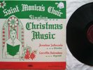 Saint Monicas Choir Singing Christmas Music LP Philadelphia PA RCA 32M-63612 VG+