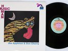 DON CHERRY & JON APPLETON HUMAN MUSIC FLYING DUTCHMAN SR-3174 Japan VINYL LP