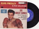 RARE EP ELVIS PRESLEY-KID GALAHAD-RCA 86307-1968-LABEL BLEU-VG+-FRENCH