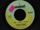 Lloyd Price-Oh, Lady Luck/Woman-Monument 45-877-NORTHERN SOUL 45