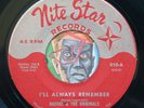 HEAR Rachel & Originals 45 I'll Always Remember/Sound NITE STAR doo wop R&B soul