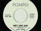 Northern/Deep Soul 45 - Leroy Horne - Don't Come Back - Pompeii - VG++ mp3