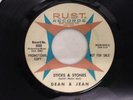 DEAN & JEAN 45: In My Way / Sticks & Stones, RUST Records 5089 Soul Promo