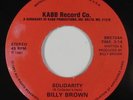 Rap Boogie Funk 45 - Billy Brown - Solidarity - Kabb - VG+ mp3
