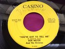 Northern Soul 45 ; Bob Meyer and The Rivieras   You've Got To Tell Me   Casino