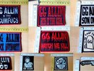 GG ALLIN OFFICAL PATCH WIFE BEATER MENTORS ANAL CUNT  ANTiSEEN DOPETHRONE