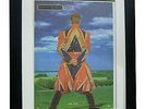 DAVID BOWIE+Earthling+POSTER+AD+RARE ORIGINAL 1997+FRAMED+EXPRESS GLOBAL SHIP
