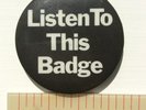 Vtg Og John Lennon Listen To This Badge 1974 Apple Promo Pin Walls And Bridges