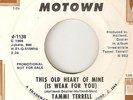 TAMMI TERRELL This Old Heart Of Mine  MOTOWN PROMO NORTHERN SOUL 45