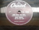 Gene Vincent - Race With The Devil / Gonna Back Up Baby RARE 78 RPM Record 1956