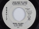 Northern Soul 45 BRENDA HOLLOWAY/JESS HARRIS I Never Knew You Looked BREVIT HEAR
