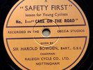 RALEIGH CYCLES CHAIRMAN SIR HAROLD BOWDEN RARE 1930s PROMOTIONAL 78