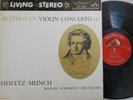 HEIFETZ BEETHOVEN VIOLIN CONCERTO IN D ON RCA LIVING STEREO SD MUNCH BSO