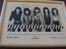 BON JOVI AUTOGRAPHED SIGNED PROMO STILL PHOTO BON JOVI + RICHIE SAMBORA FRAMED