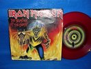 IRON MAIDEN   NUMBER OF THE BEAST   1982 EMI UK 45 w/ PS   RED VINYL ORIGINAL