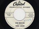 '58 Classic Fem Rockabilly WANDA JACKSON Mean Mean Man/Our Song M- DJ HEAR