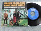The Rolling Stones  - Paint It, Black/Long Long.. -  French Picture Sleeve PS 7