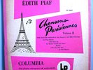 ÉDITH PIAF CHANSONS PARISIENNES #2 RARE ORIG '50 COLUMBIA MONO 10