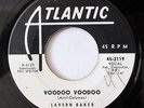 LAVERN BAKER-VOODOO VOODOO /HEY MEMPHIS  ON ATLANTIC R&B 45-WLP, STRONG VG+,