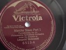 Leopold Stokowski - 78rpm single 12-inch – Victrola #6513 Marche Slave